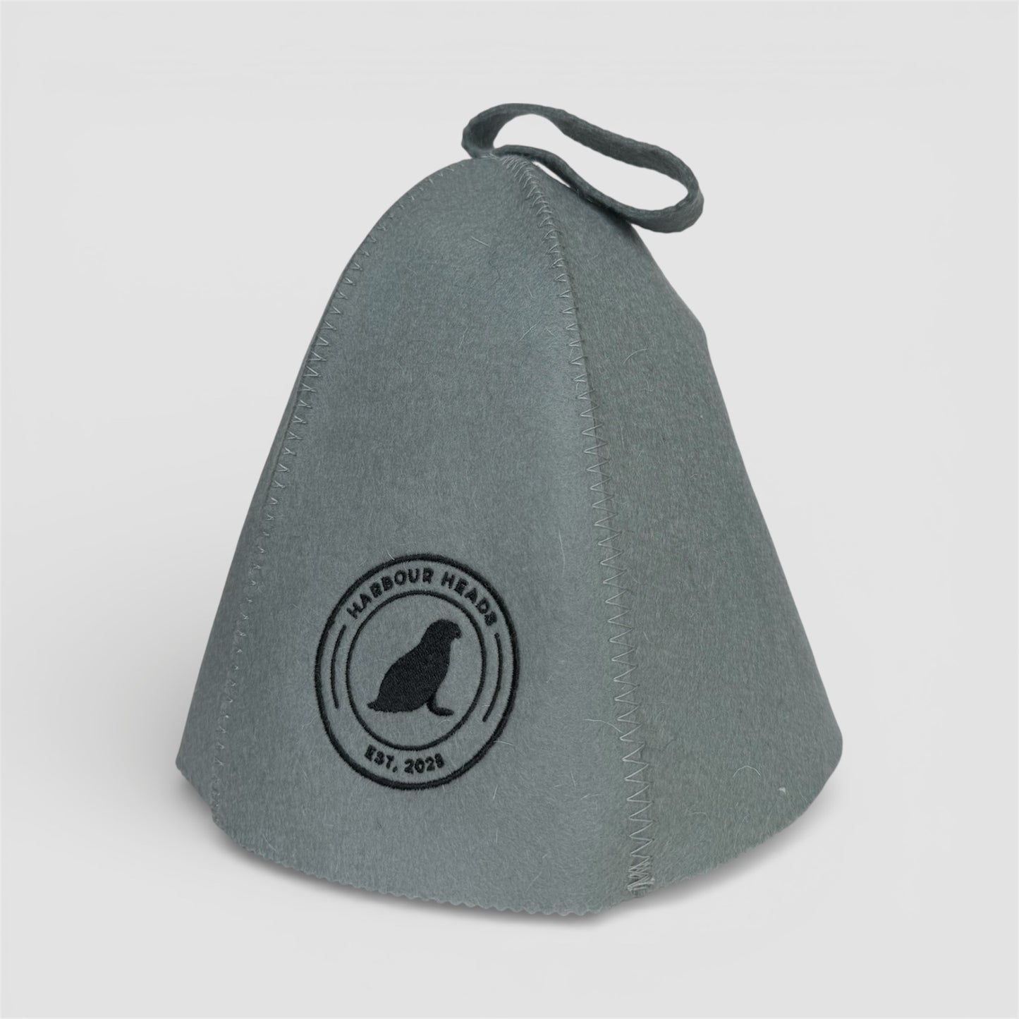 Harbour Heads Seal Grey sauna hat side view