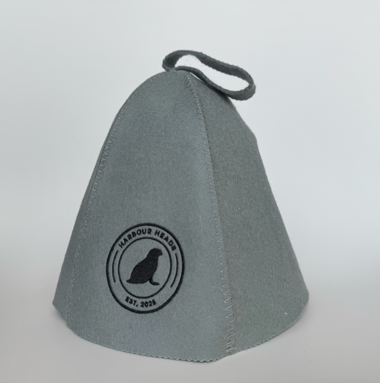 Harbour Heads Seal Grey sauna hat side view