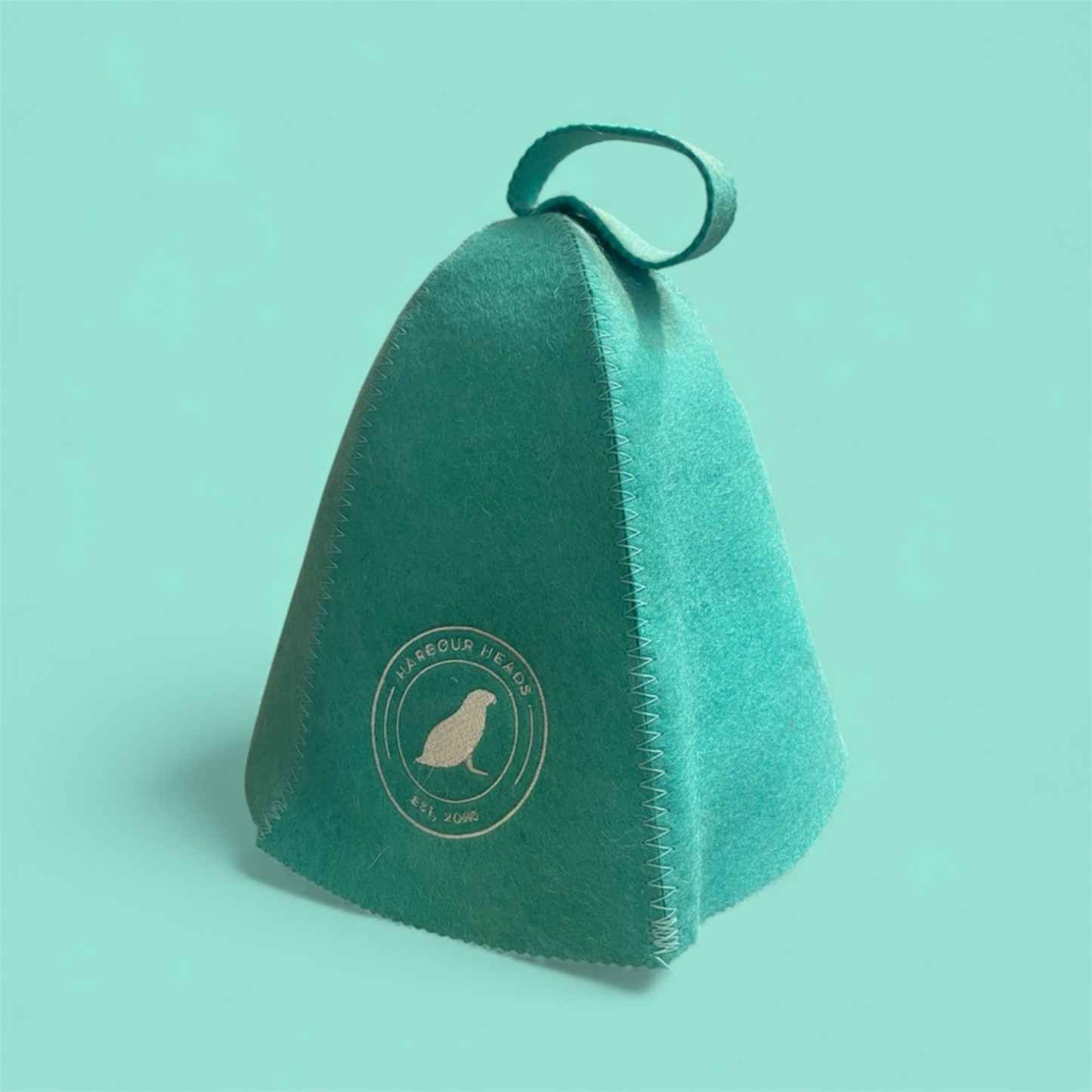 Harbour Heads Seal Teal sauna hat side view
