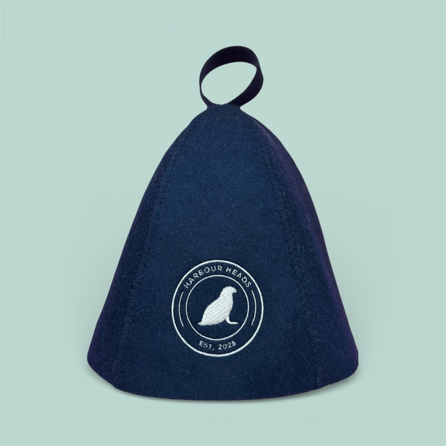 Harbour Heads Ocean Blue sauna hat front view