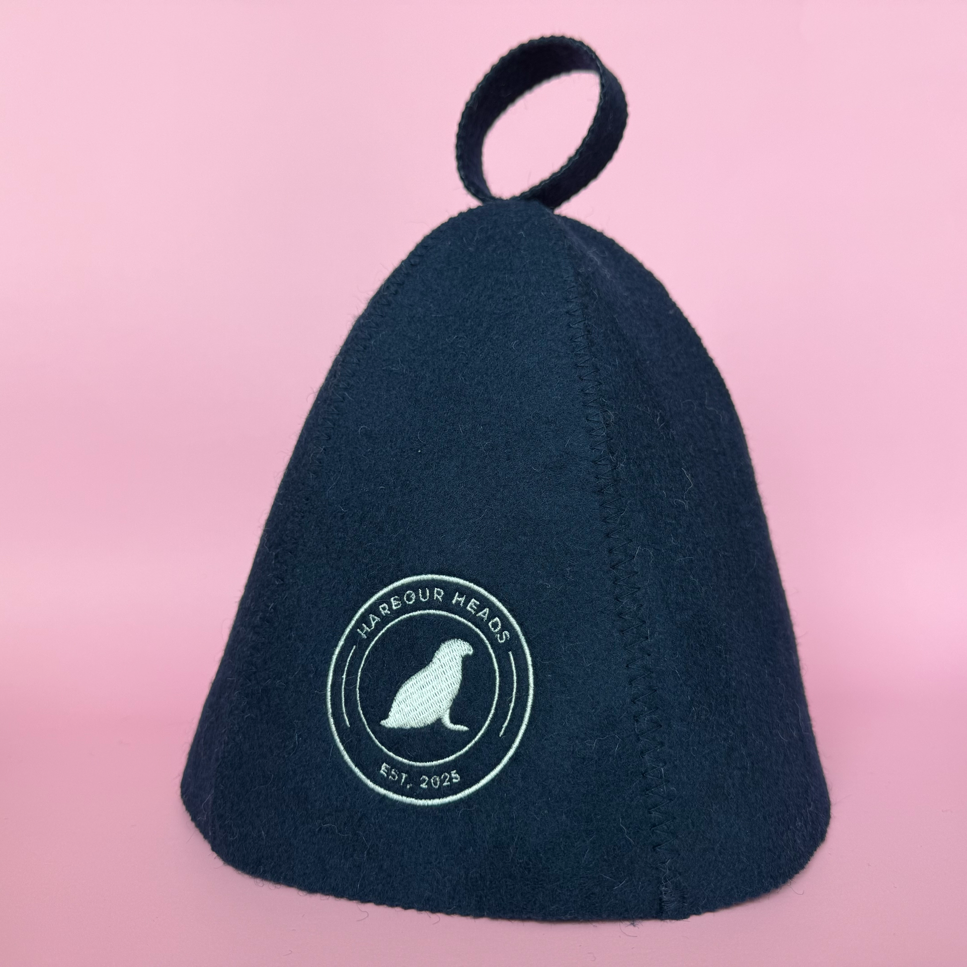 Harbour Heads Ocean Blue sauna hat side view