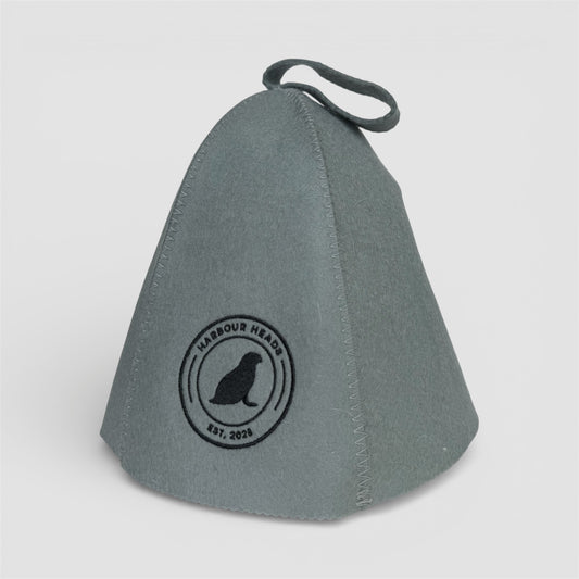 Harbour Heads Seal Grey sauna hat side view