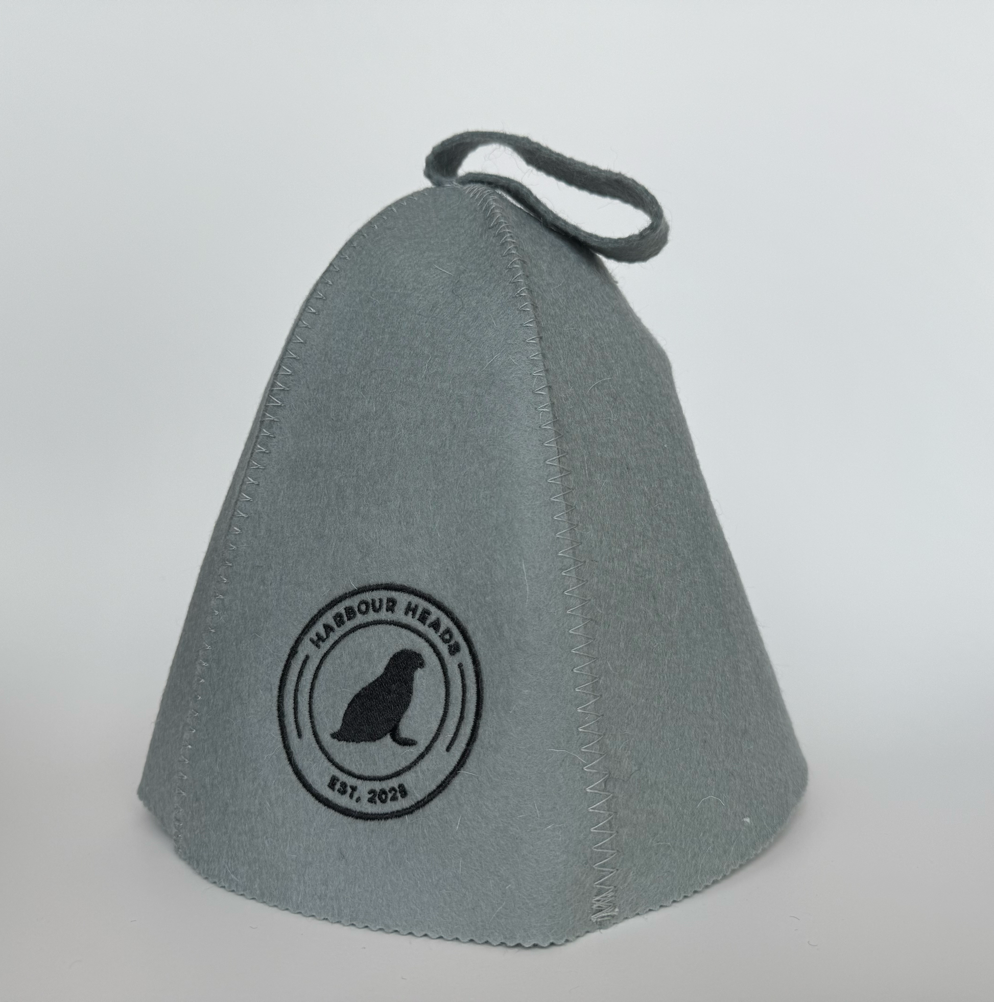 Harbour Heads Seal Grey sauna hat side view
