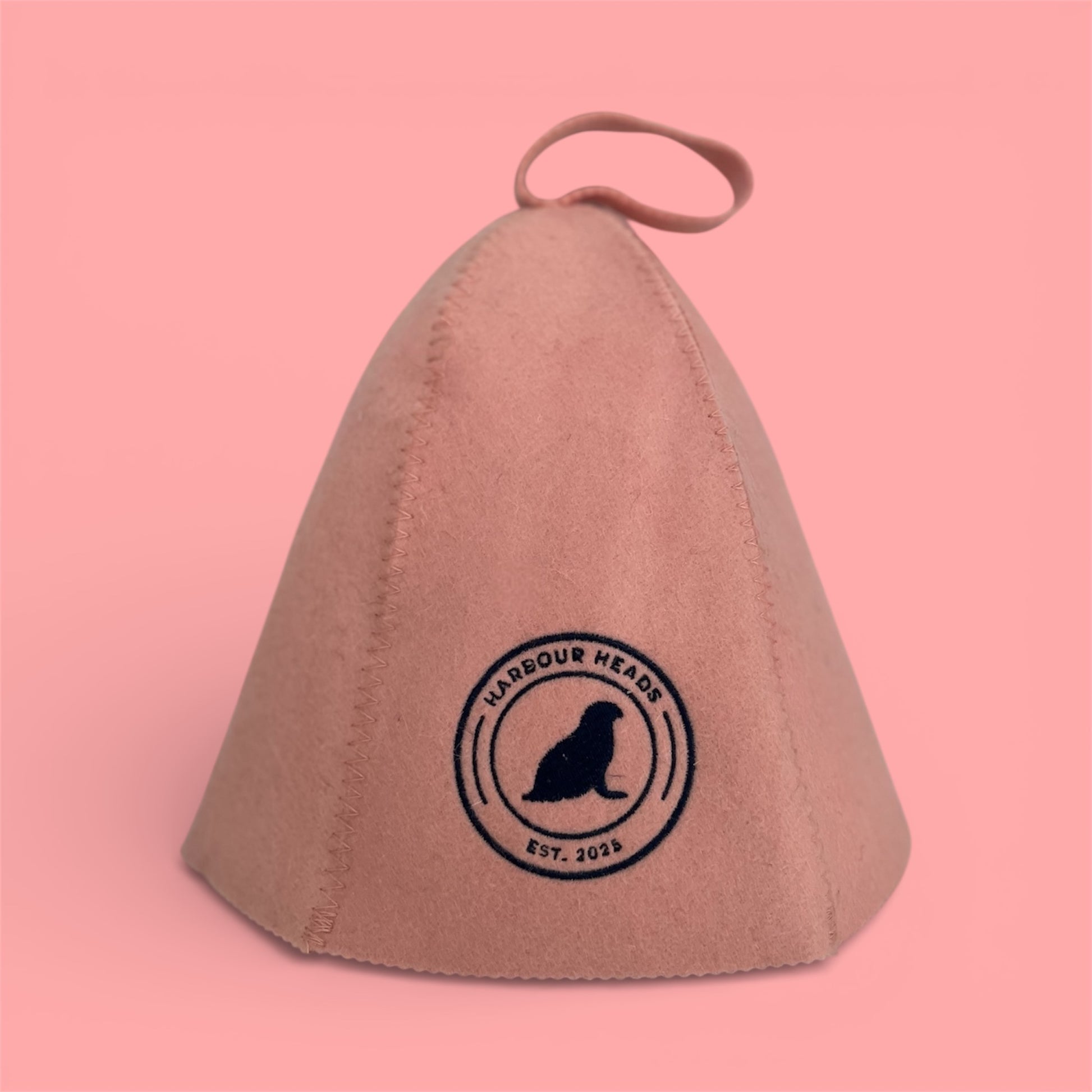 Harbour Heads Seashell Rose sauna hat front view