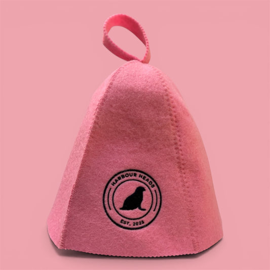 Harbour Heads Seashell Rose sauna hat front view