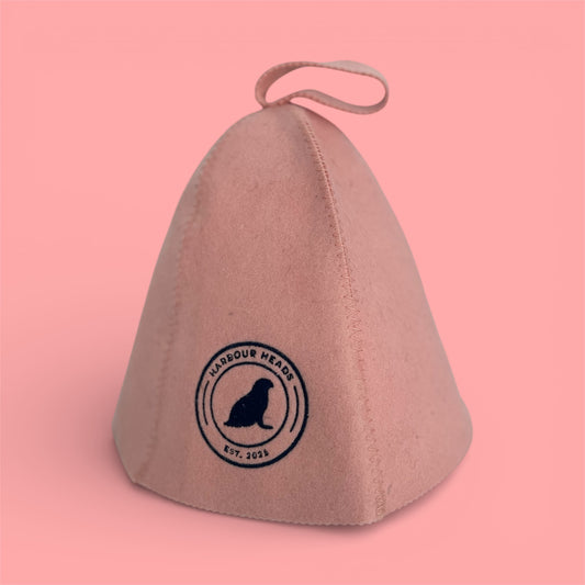 Harbour Heads Seashell Rose sauna hat side view